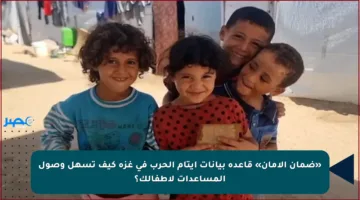 «ضمان الأمان» قاعدة بيانات أيتام الحرب في غزة كيف تسهل وصول المساعدات لأطفالك؟